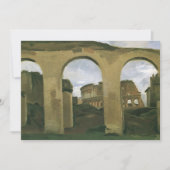 Kolosseum durch die Arkaden in Rom, Italien (Vorderseite)