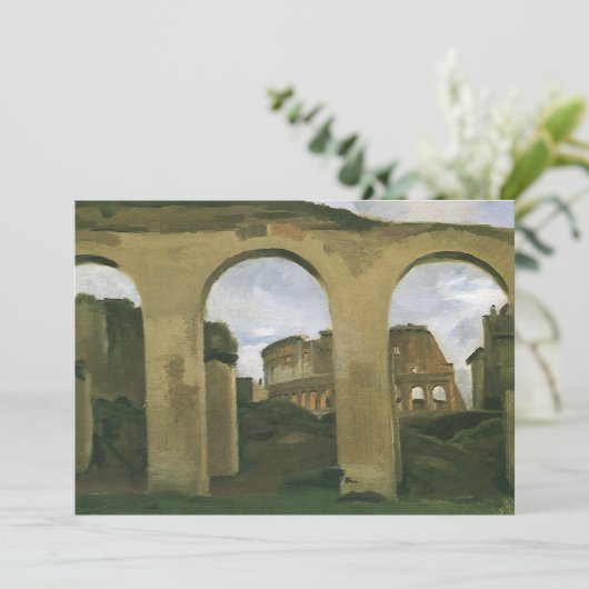 Kolosseum durch die Arkaden in Rom, Italien (Stehend Vorderseite)