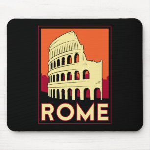 Kolosseum-Europas Roms Italien Vintage retro Reise Mousepad