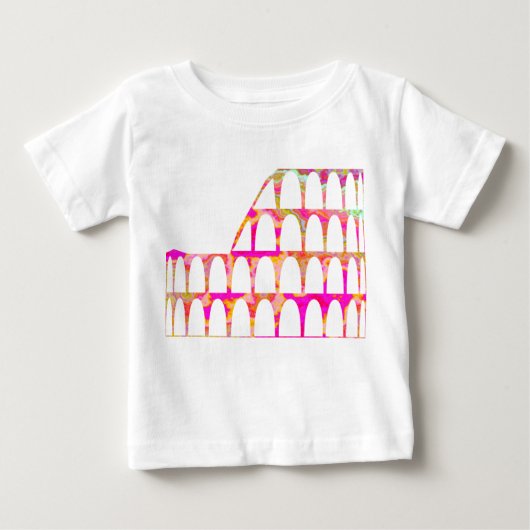 Kolosseum - Farbtextur Baby T-shirt (Vorderseite)
