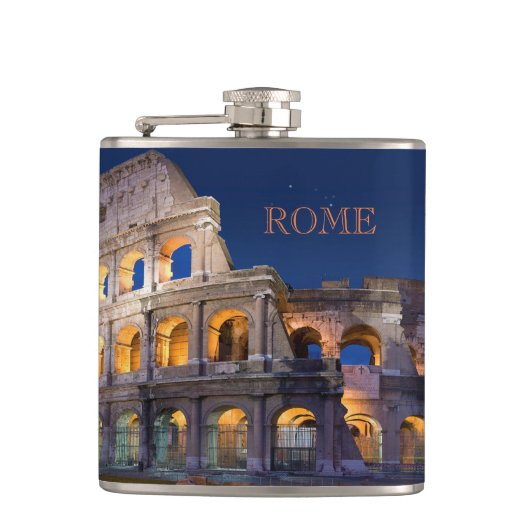 Kolosseum-Flasche Flachmann (Vorderseite)