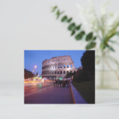 Kolosseum in der Nacht Postkarte (Stehend Vorderseite)