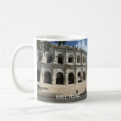 Kolosseum in Nimes, Frankreich Kaffeetasse (Links)