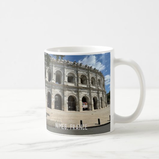 Kolosseum in Nimes, Frankreich Kaffeetasse (Rechts)