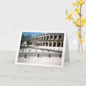 Kolosseum in Nimes Karte (Gelbe Blume)