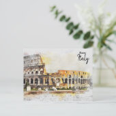 Kolosseum in Rom, Italien Postkarte (Stehend Vorderseite)