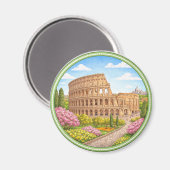 Kolosseum in Rom Magnet (Vorderseite/Rückseite)