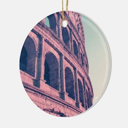 Kolosseum in Rom. Monumental, 3-stufig Keramik Ornament (Links)