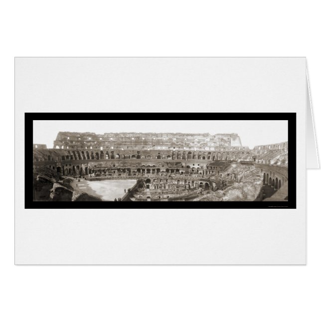 Kolosseum Interior Rome Foto 1909 (Vorderseite (Horizontal))