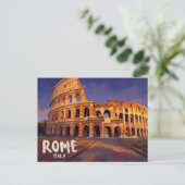 Kolosseum Italien Postkarte (Stehend Vorderseite)
