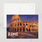 Kolosseum Italien Postkarte (Vorne/Hinten)
