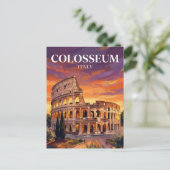 Kolosseum Italien Postkarte (Stehend Vorderseite)