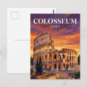 Kolosseum Italien Postkarte (Vorne/Hinten)