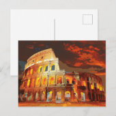 Kolosseum Italien Rom #2 Postkarte (Vorne/Hinten)