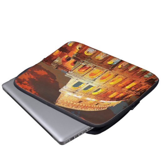 Kolosseum Italien Rom Kunst, Dichtung und Musik Vi Laptopschutzhülle (Vorne Knopf)
