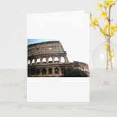 Kolosseum Italienisches Foto für Reisen Karte (Gelbe Blume)