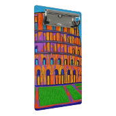 Kolosseum Pop Kunstmalerei Mini Klemmbrett (Schrägansicht)