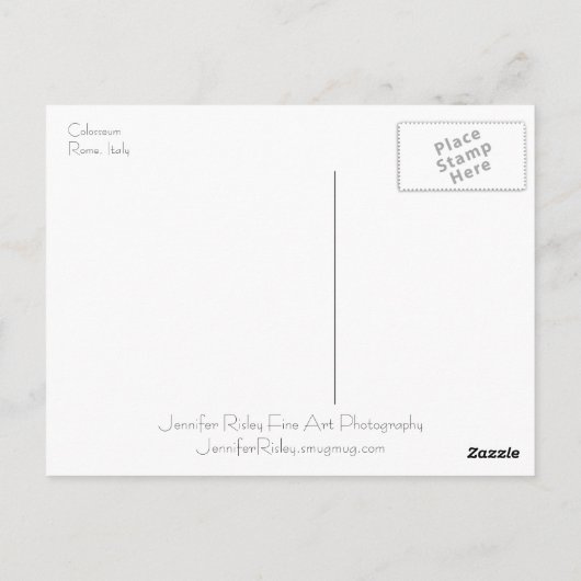 Kolosseum Postkarte (Rückseite)