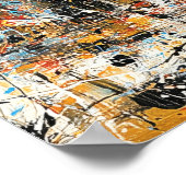 Kolosseum Rom abstraktes Tropfenbild Poster (Ecke)