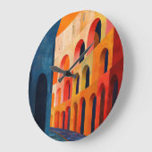 Kolosseum Rom Große Wanduhr (Winkel)