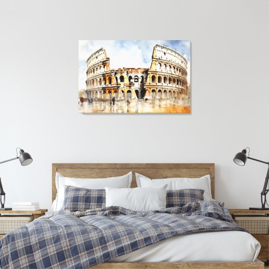 Kolosseum, Rom - Italien Canvas Print Leinwanddruck (Insitu (Schlafzimmer))