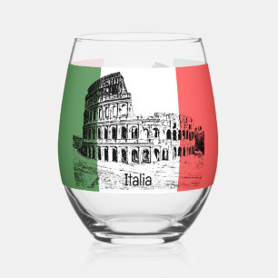 Kolosseum Rom Italien Design Weinglas Ohne Stiel