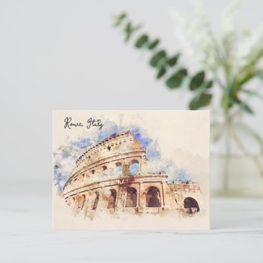 Kolosseum. Rom, Italien Postkarte (Stehend Vorderseite)