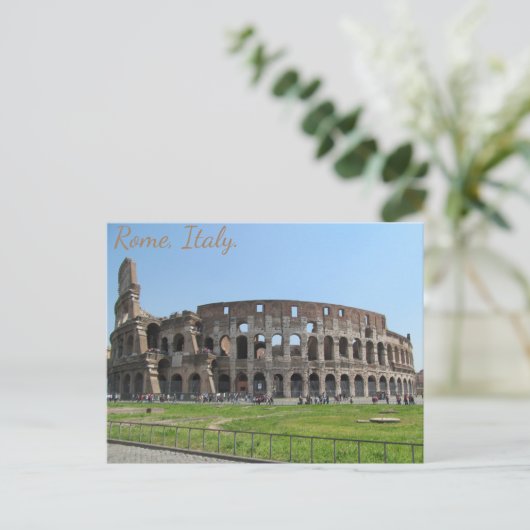 Kolosseum. Rom, Italien Postkarte (Stehend Vorderseite)