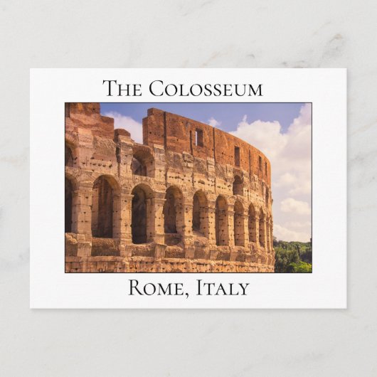 Kolosseum, Rom, Italien Postkarte (Vorderseite)