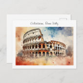 Kolosseum - Rom Italien Postkarte (Vorne/Hinten)