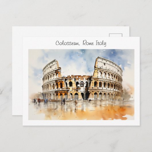 Kolosseum - Rom Italien Postkarte (Vorne/Hinten)