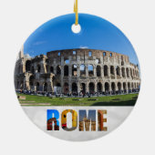 Kolosseum Rom Italien Reisen Foto Weihnachten Keramik Ornament (Hinten)