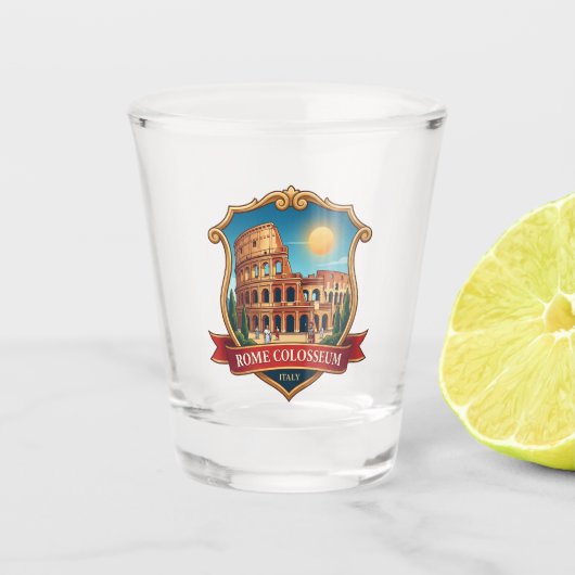 Kolosseum Rom Italien Schnapsglas (Vorderseite)