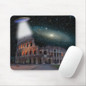Kolosseum Rom Italien trifft Raum und UFO Mousepad (Mit Mouse)