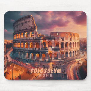 Kolosseum Rom Italien Vintage Reise Mousepad
