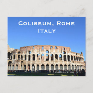 Kolosseum, Rom, Italien Vintage Reisen Tourismus h Postkarte