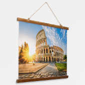 Kolosseum Rom Italien Wandteppich Mit Holzrahmen (Gewinkelt)