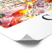 Kolosseum Rom Italien Wasserfarben Sketch Hand zei Poster (Ecke)