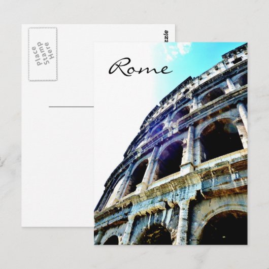 Kolosseum, Rom, Postkarte (Vorne/Hinten)