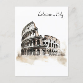 Kolosseum, Skizze Italien Postkarte