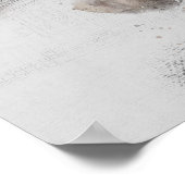 Kolosseum Watercolor Rom Italien Poster (Ecke)