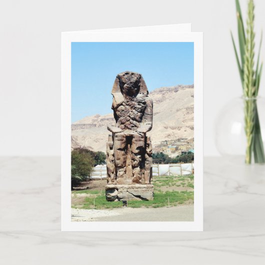 Kolossi von Memnon Statue, Luxor, Ägypten Karte (Vorderseite)