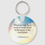 Kolossian 3:17, Christliche Bibelschrift Schlüsselanhänger (Vorderseite)