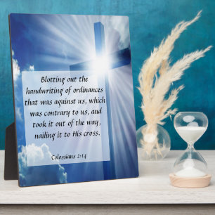 Kolossians 2:14 Plaque Fotoplatte