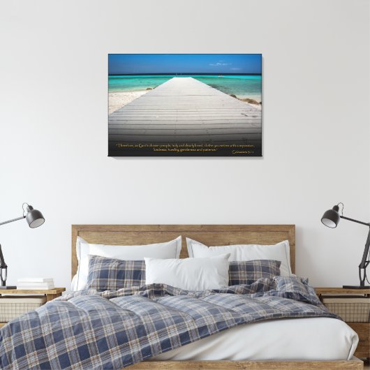 Kolossians 3:12 Christliche Bibelverse Leinwand Ku (Insitu (Schlafzimmer))