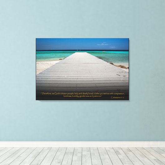 Kolossians 3:12 Christliche Bibelverse Leinwand Ku (Insitu (Holzboden))