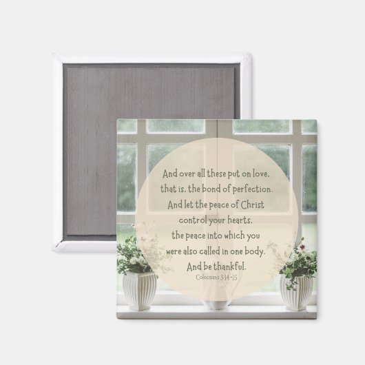 Kolossians 3:14-15 2" Magnet (Vorderseite/Rückseite)