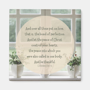 Kolossians 3:14-15 2" Magnet