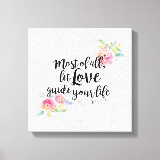 Kolossians 3:14 Canvas Print Leinwanddruck (Vorderseite)