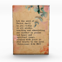 Kolossians 3:16 NKJ Bible Verse Image Fotoblock